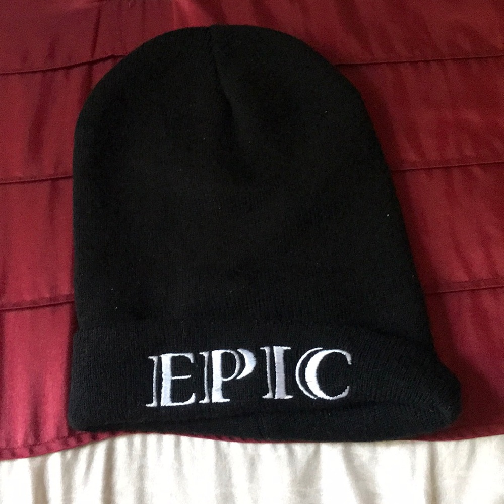 Black epic beanie